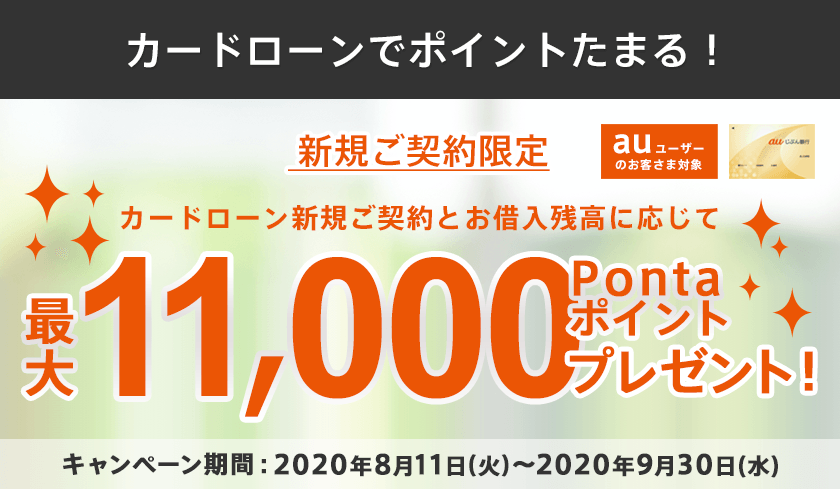 カードローンでポイントたまる!