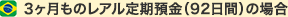 3ヶ月ものレアル定期預金(92日間)の場合 3ヶ月ものレアル定期預金(92日間)の場合